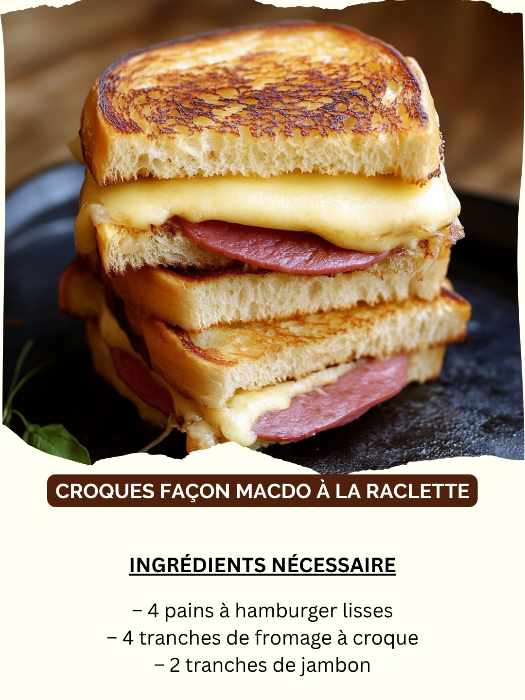 Croques façon MacDo à la raclette... - Créateur de goût | Facebook