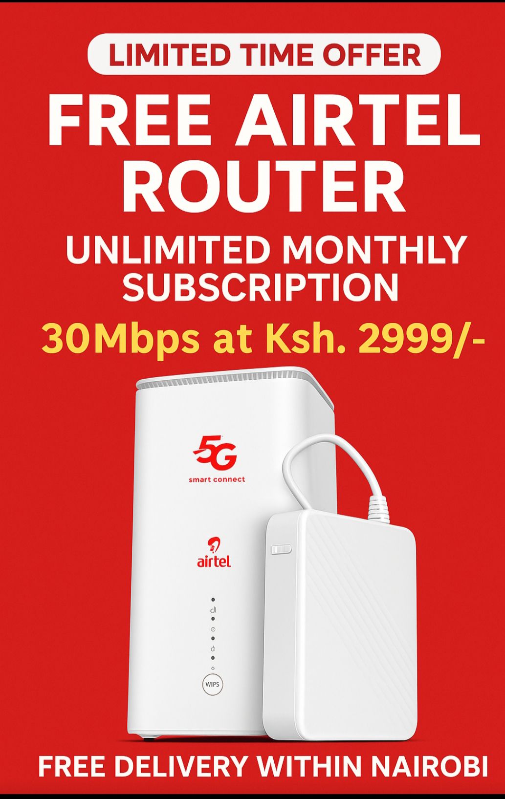 5G Router + Postpaid Plans | Nairobi