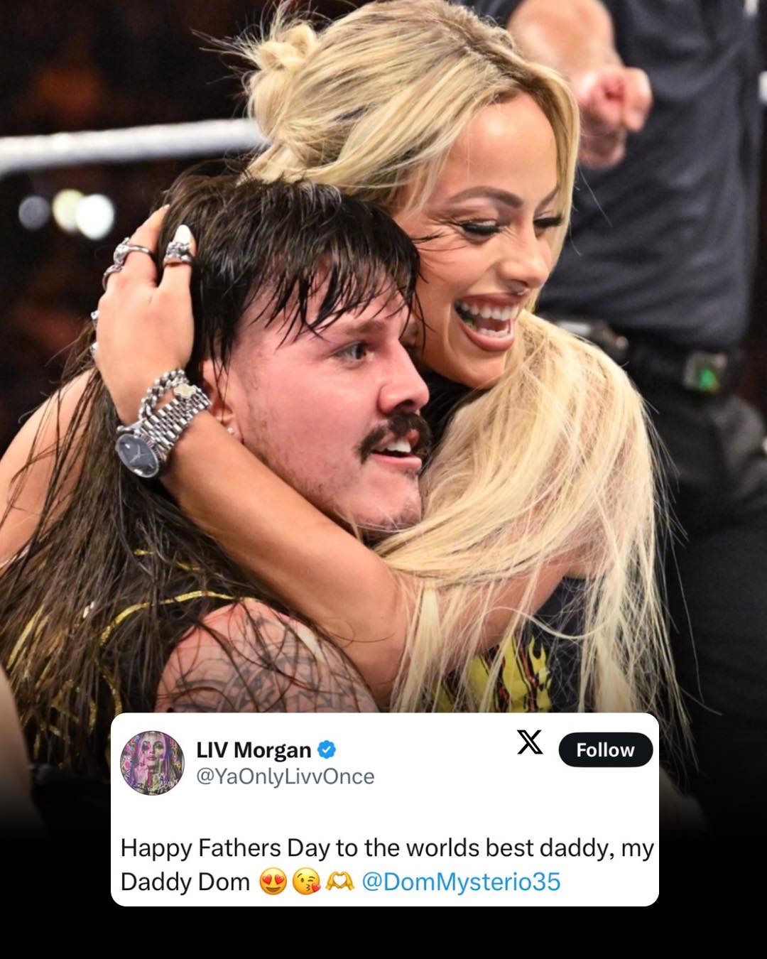 WWE Liv Morgan Father’s Day wish for Dominik Mysterio 👀😳 LivMorgan