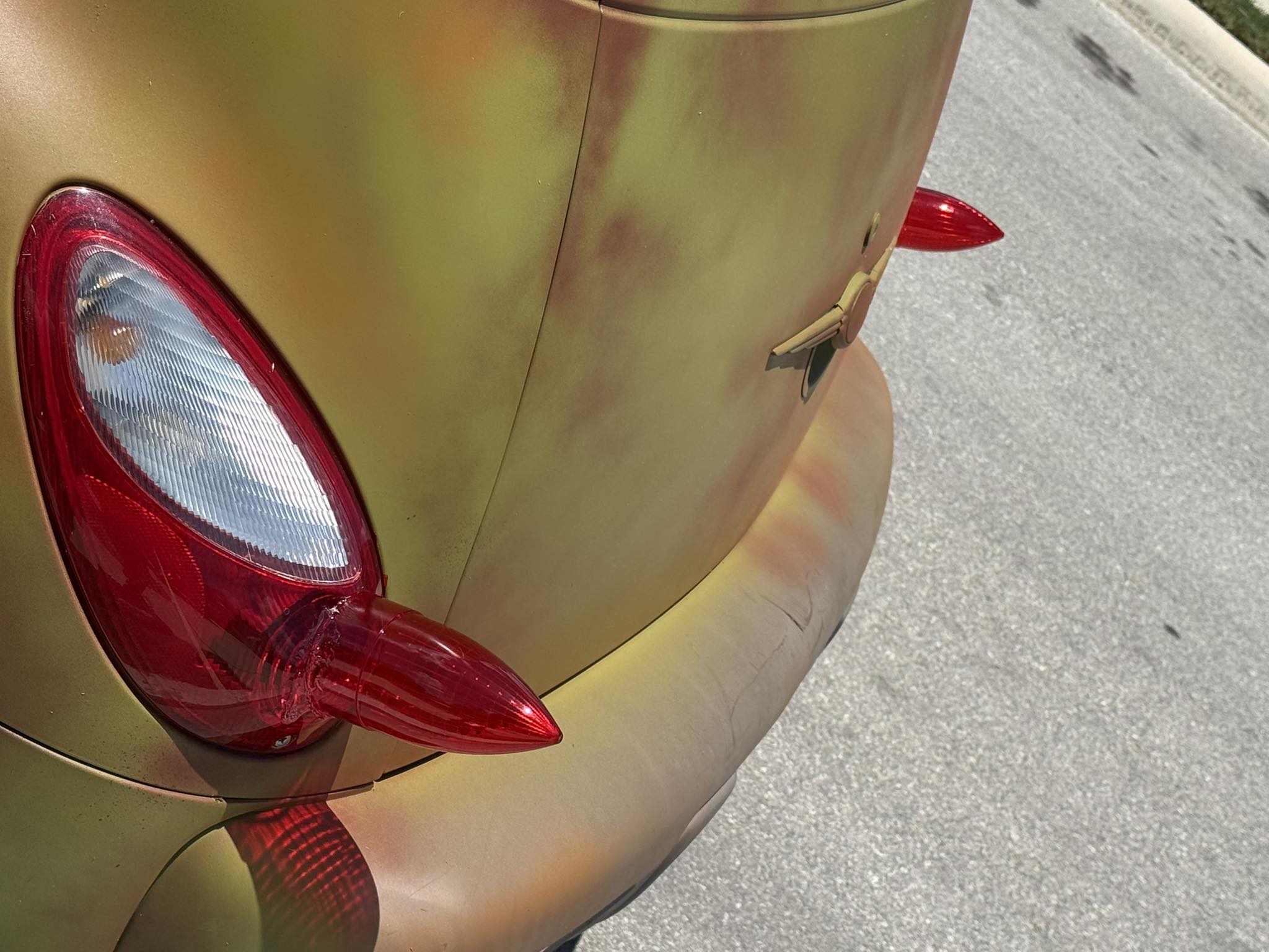 The 59 Cadillac taillights held on great