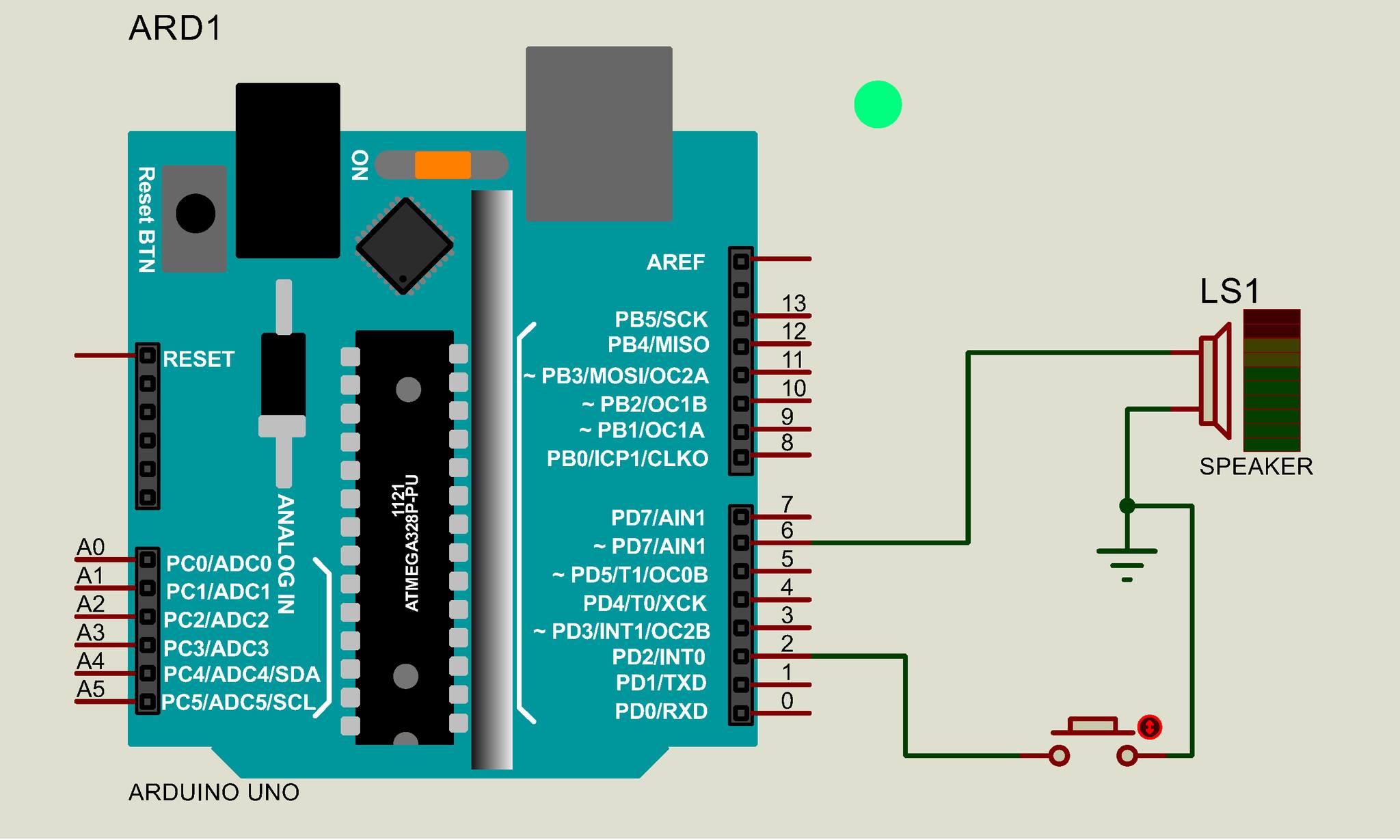 Electronica & Arduino | Circuito básico para controlar un altavoz con ...