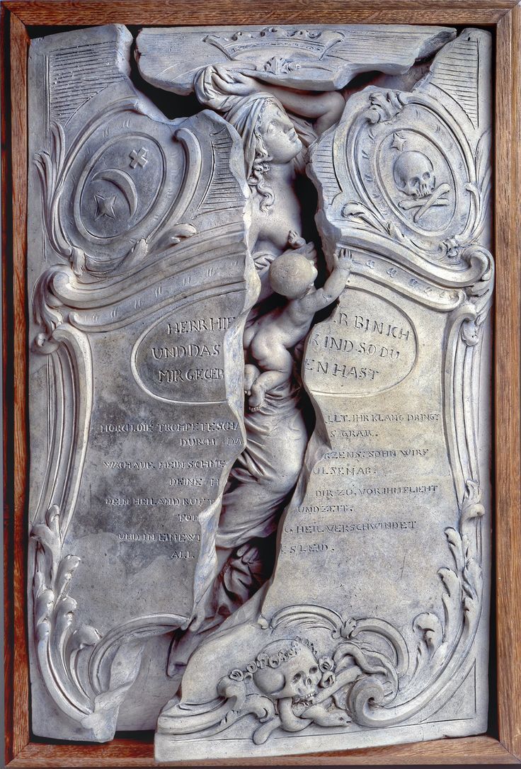 Maria Magdalena Langhans' tombstone by Johann August Nahl