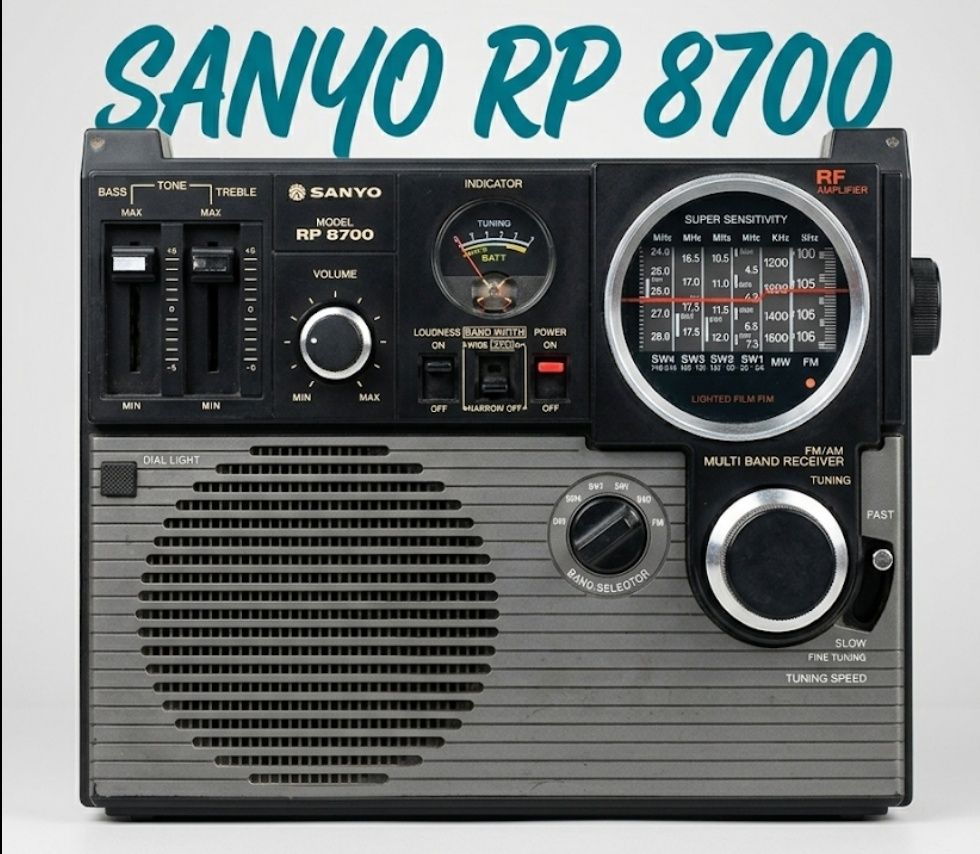 80s vintage SANYO Sanyo RP8700 Pulsar FM/MW/SW1-4 (FM/Medium/Short