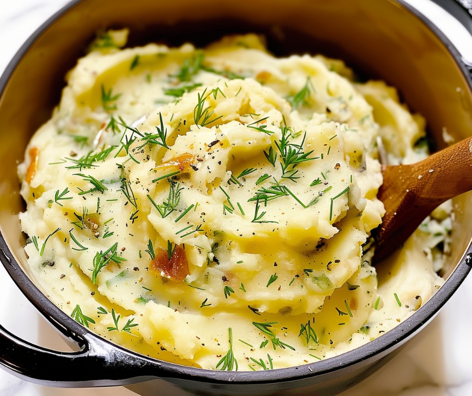 🥗🥣 One Simple Trick Mix a spoonful of ranch dressing into mashed potatoes just before serving. 👉 It adds a creamy, tangy flavor that tastes like a restaurant-style side dish