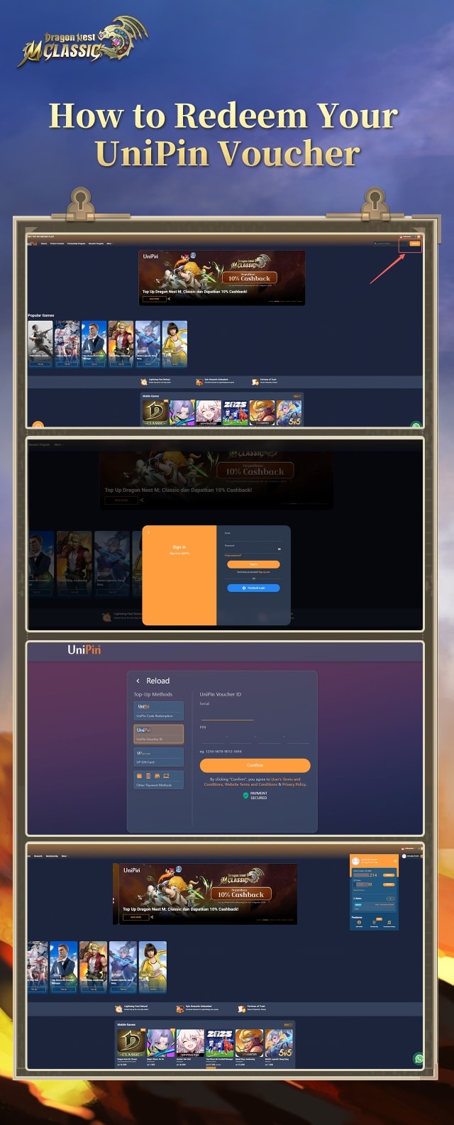 Dragon - 📦【How to Redeem Your UniPin Voucher｜Specially Sponsored by ...