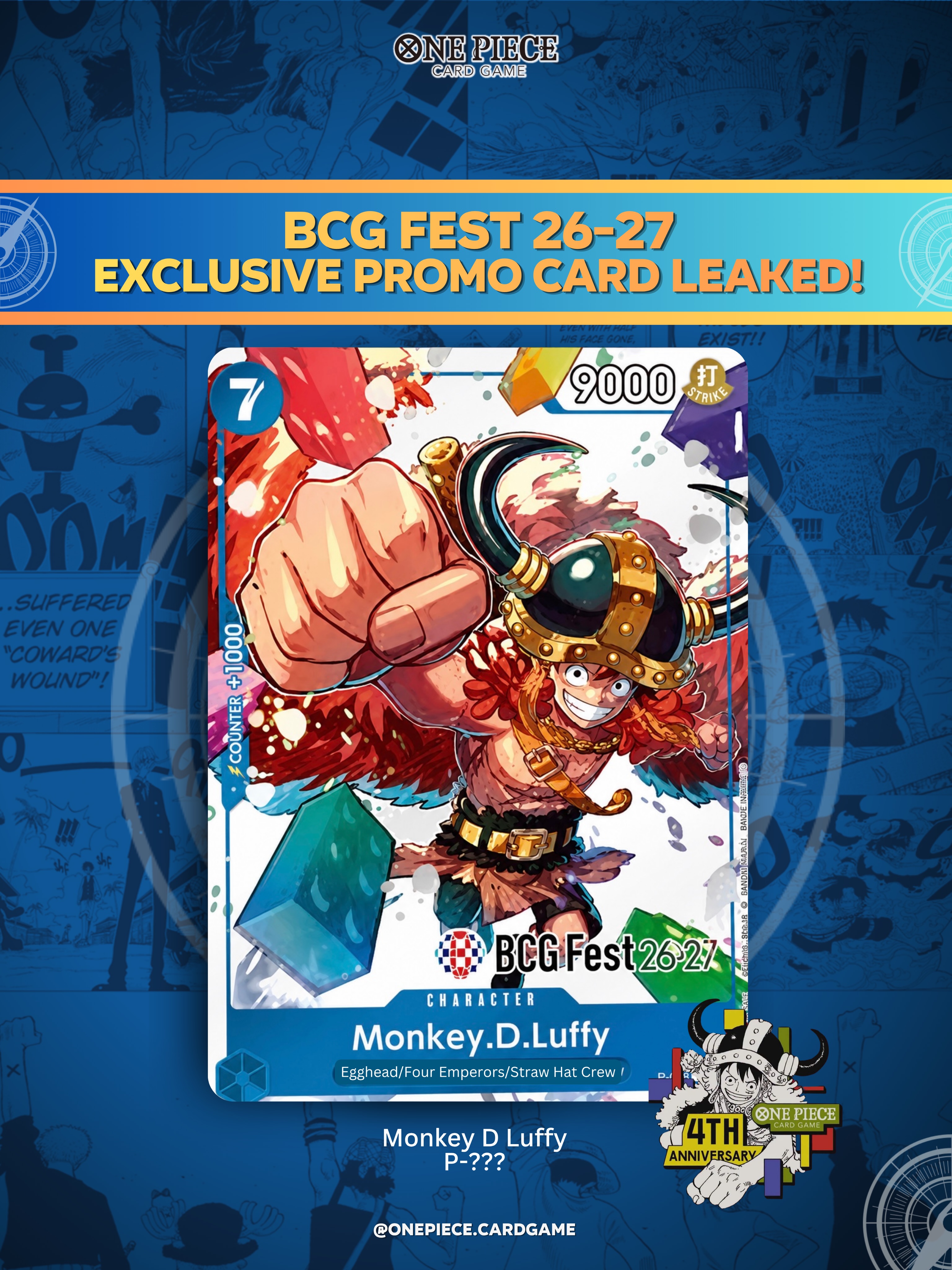 Will a new Luffy promo card be available at Bandai Card Games Fest