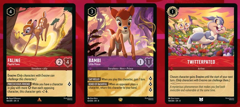 Disney Lorcana Bambi cards revealed
