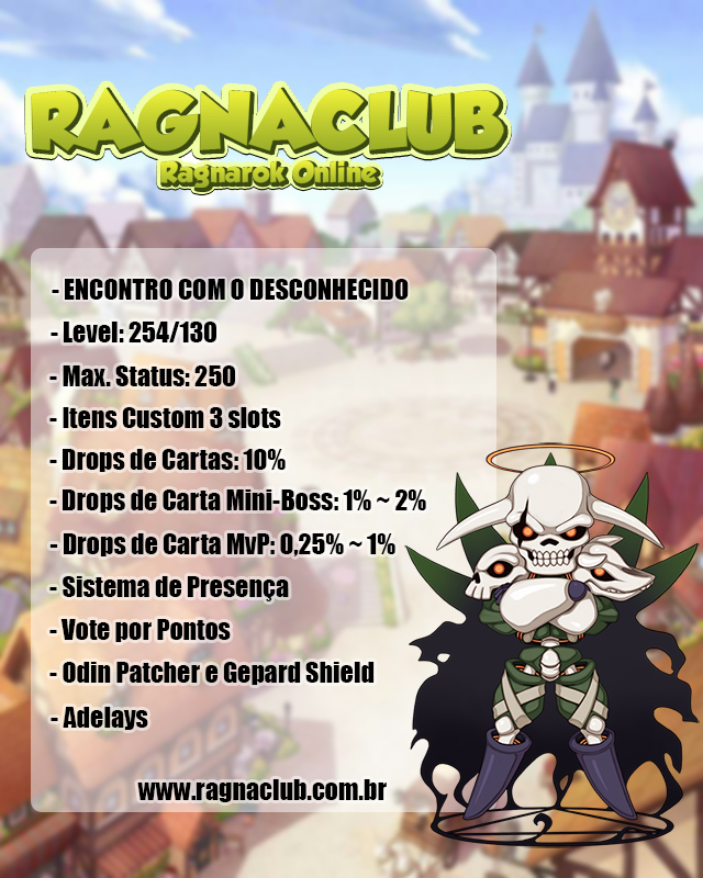 Top Ragnarok Server Online 99 to 255 | Acesse já o nosso site e crie ...