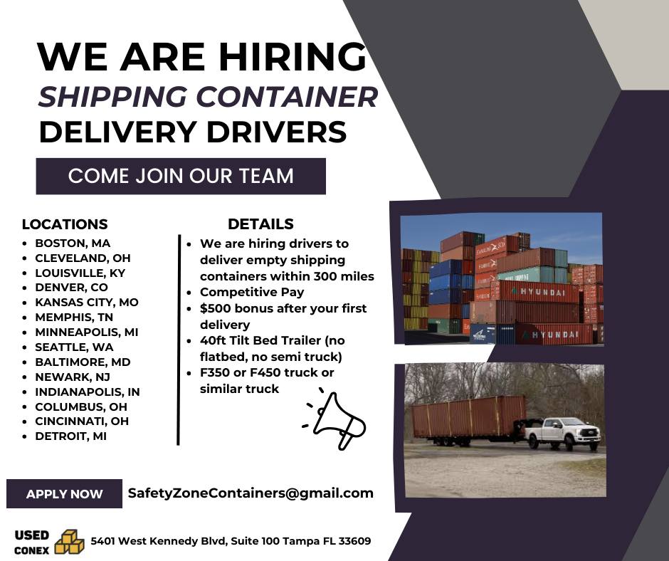 ‼️HIRING... - SafeZone Containers by Lianne - UsedConex LLC