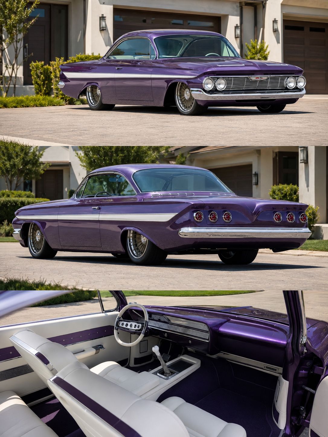 61 Chevrolet Impala Sport Coupe with a six.