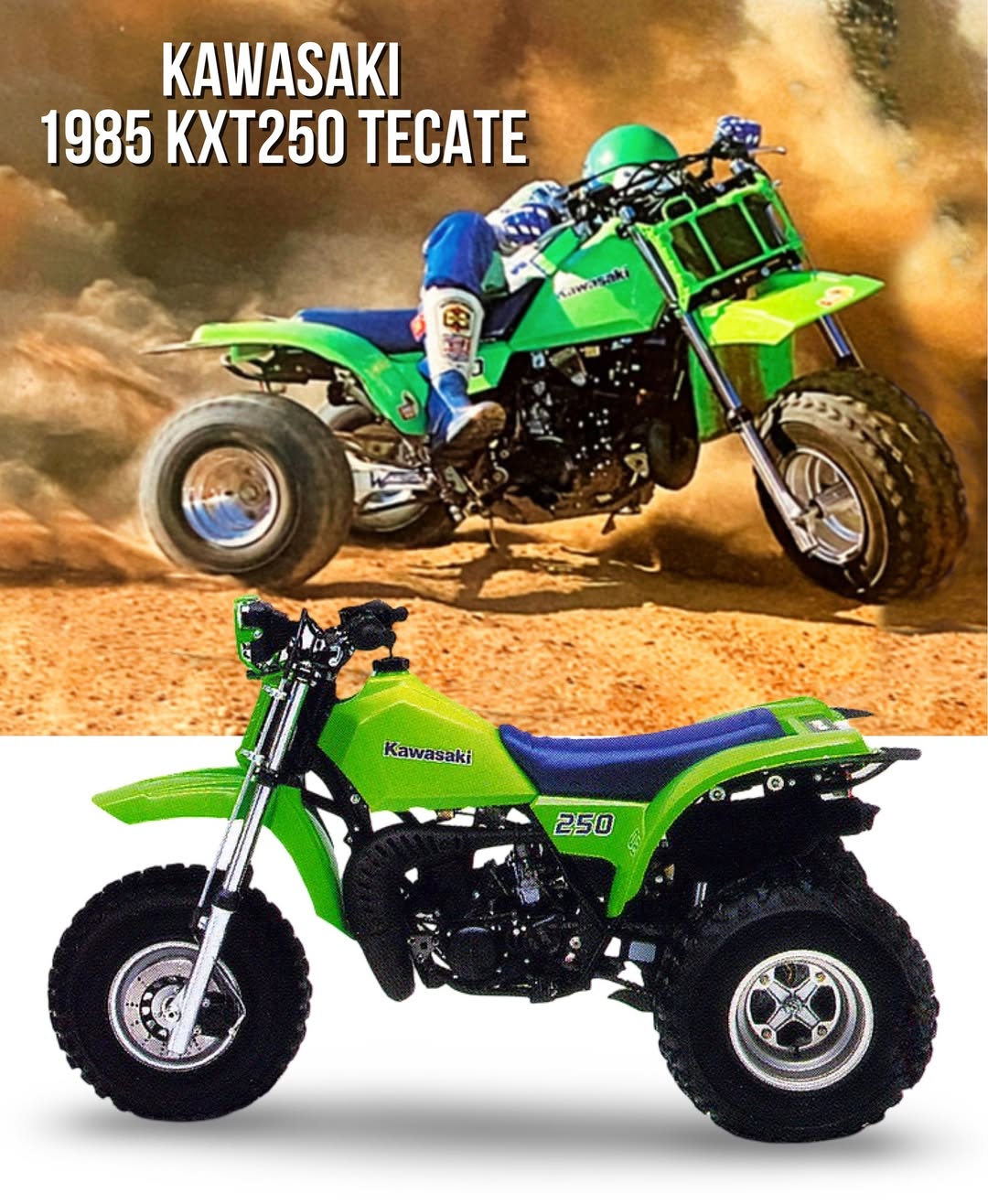 1985 Kawasaki KXT250 Tecate specs and history