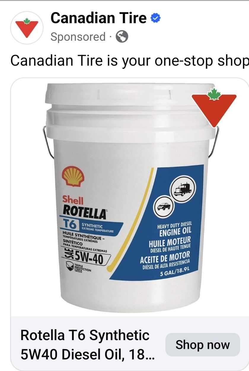 2-Pack Shell Rotella T6 Full Synthetic 15W-40 Diesel Engine Oil – 1 Gallon Each, High Performance