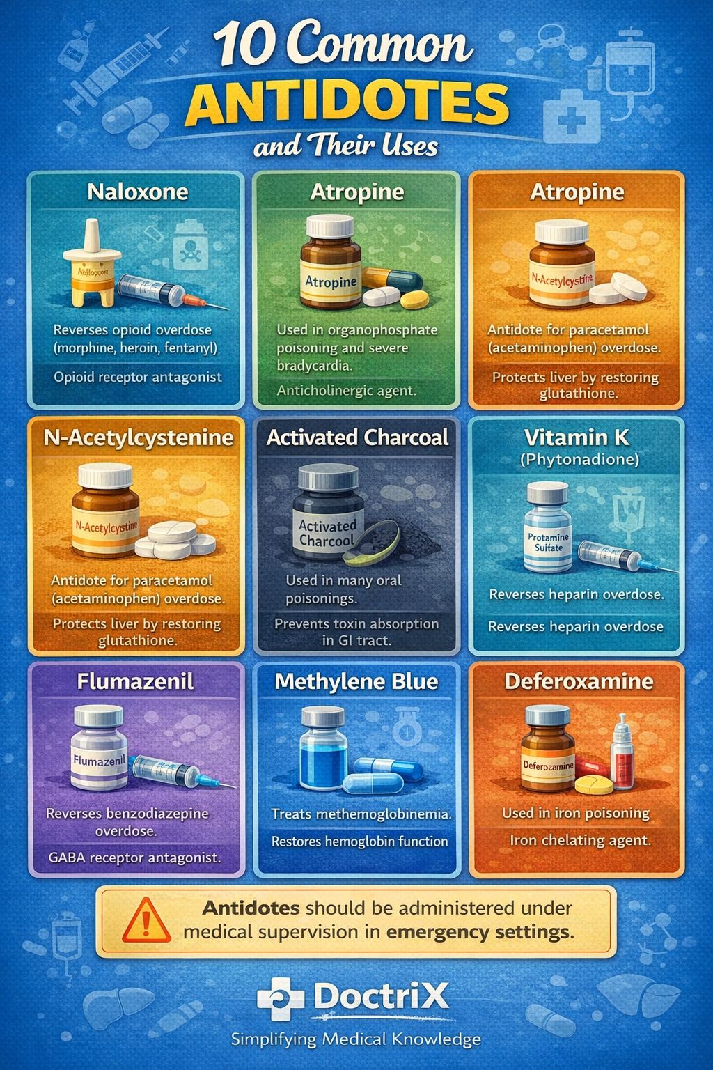 Common antidotes and their uses