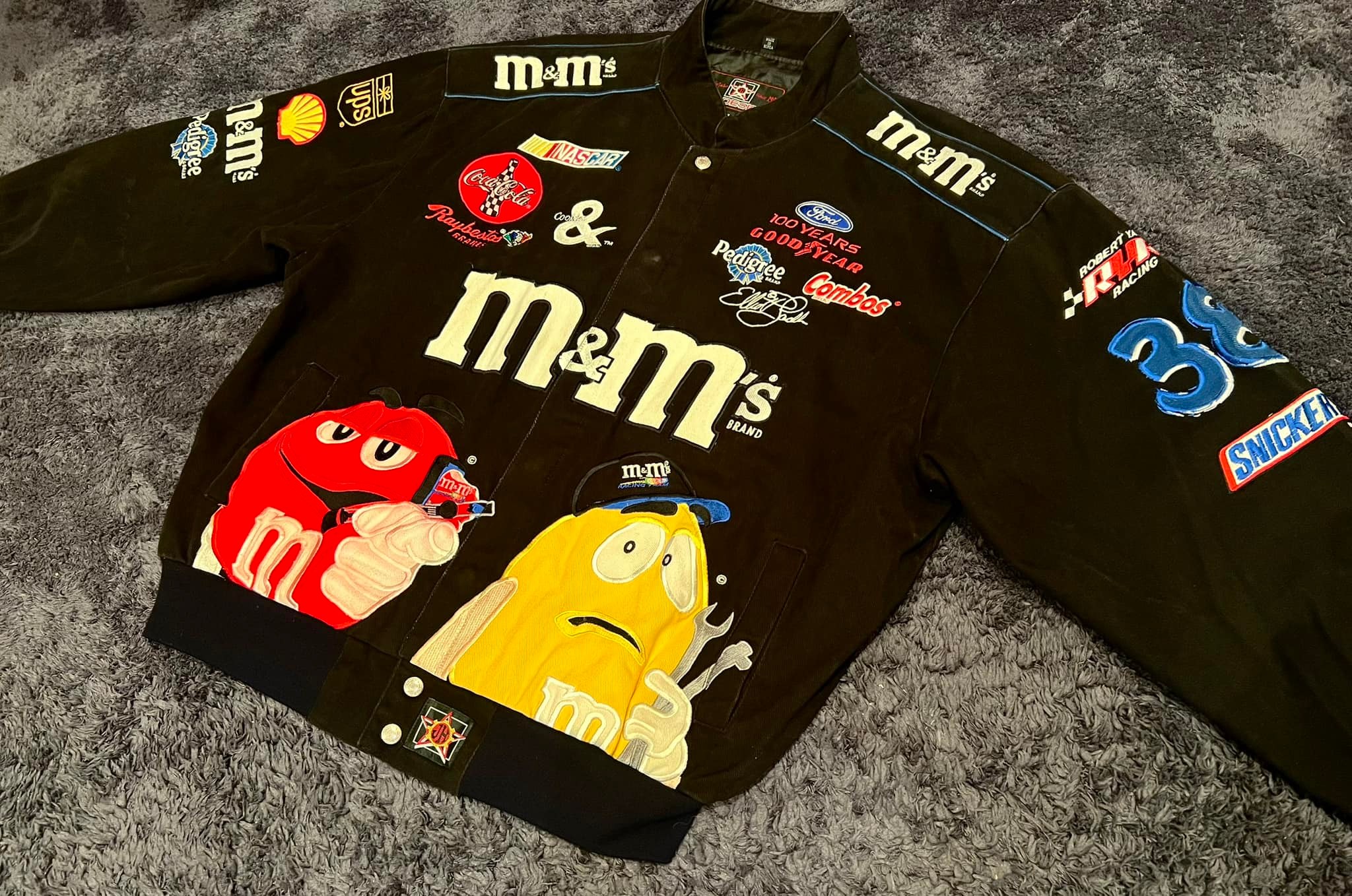 Vintage M&M 4 candies Nascar Racing Jacket❗️ Pm The Vintage MOB 