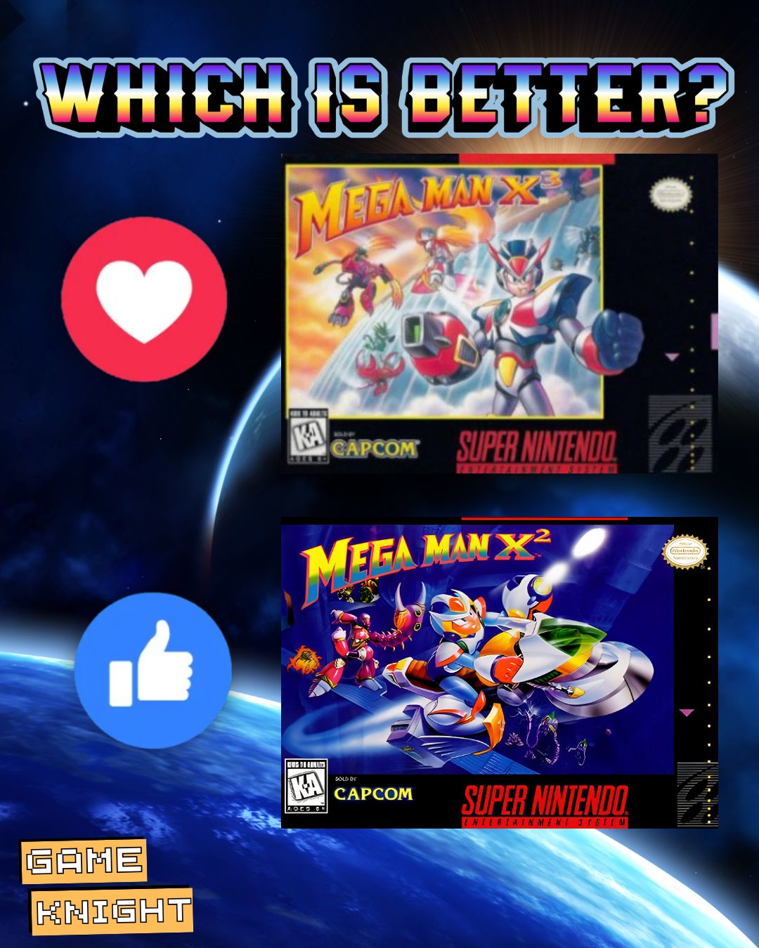 Mega Man X3 in the versions for Sega Saturn and Playstation 1