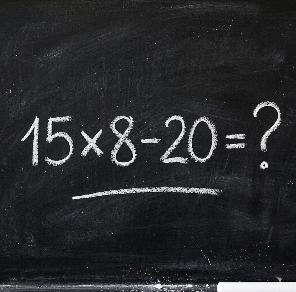 灘 VO 数学 No.1〜No.15 What's the answer to 15 x 8 - 20?