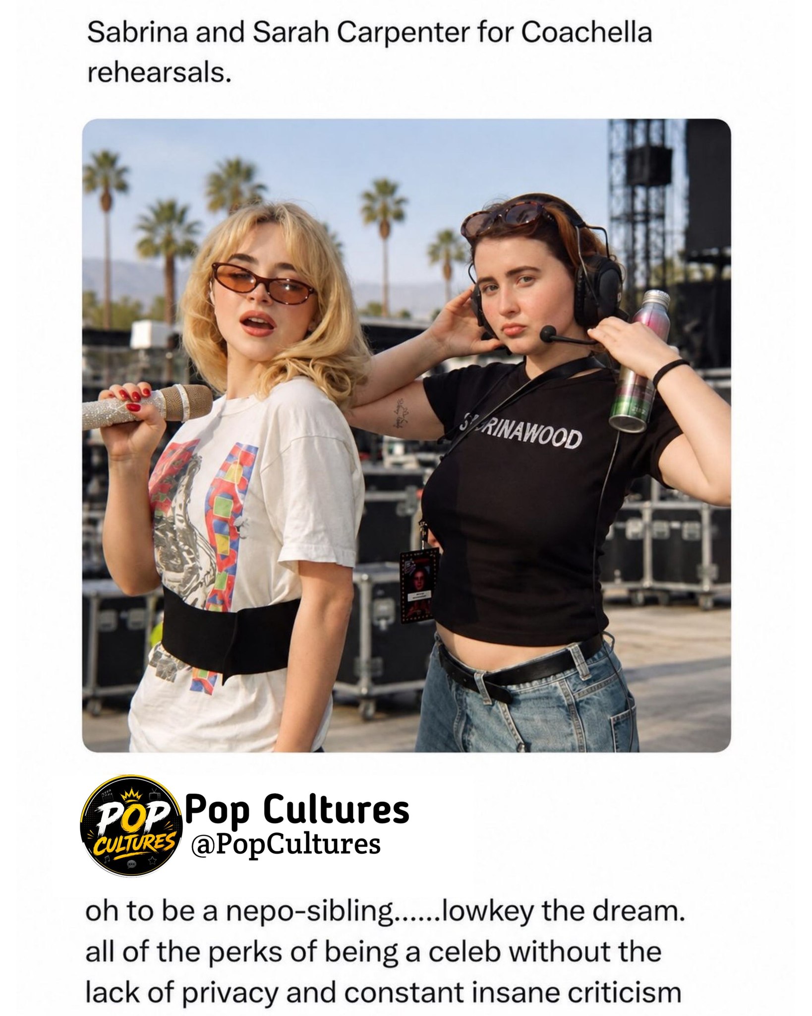 Sabrina Carpenter's Coachella billboard has been spotted. #explore