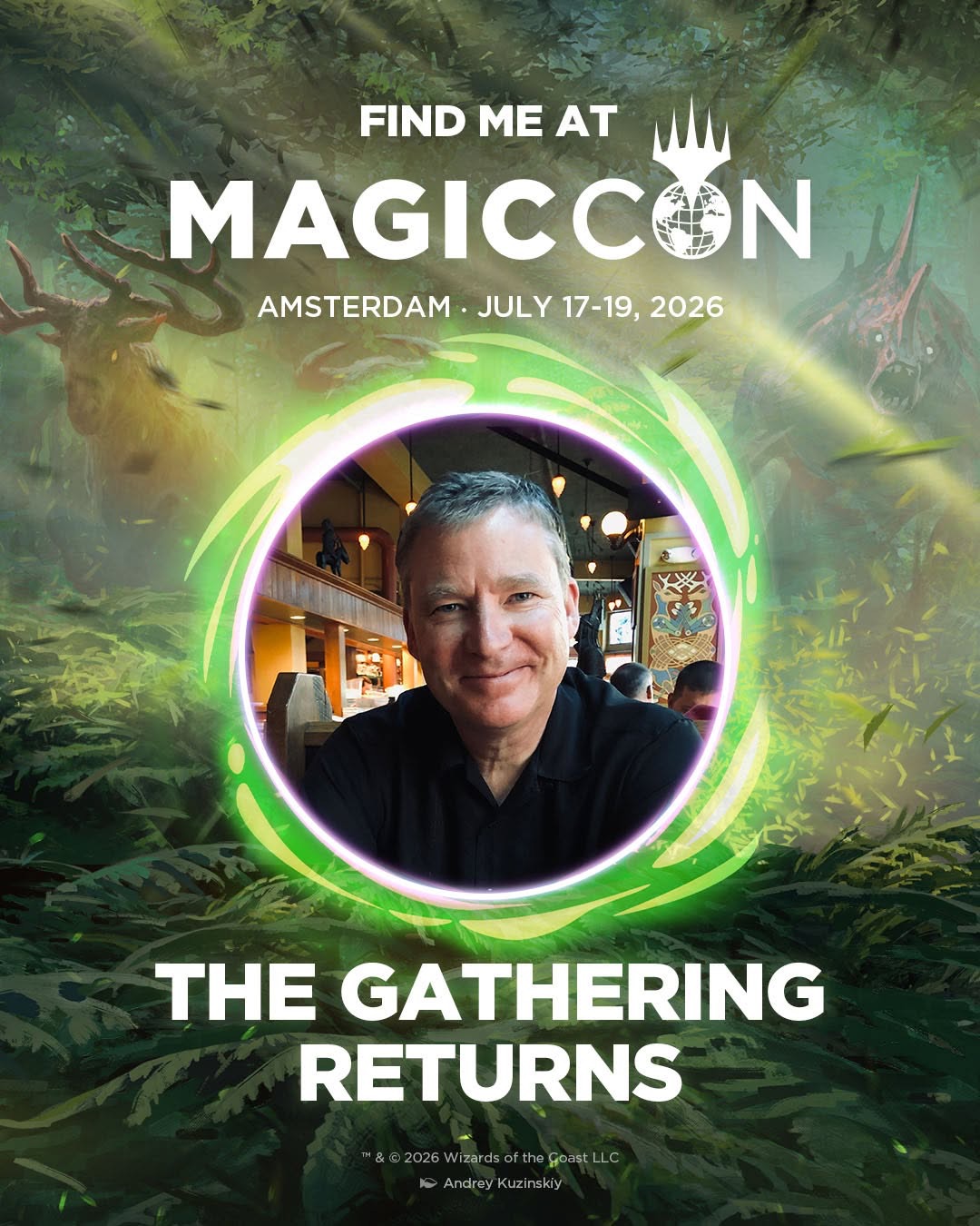 New official MagicCon: Amsterdam 2026 key artwork & playmat