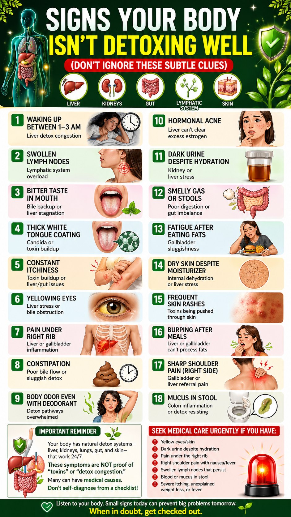 glutathione stool smells Signs Your Body Isn't Detoxing Well (And What They Might Really Mean) Many viral checklists claim to show when your body “isn't detoxing,” but the truth is more nuanced. Your body already Haider ki first bday hydrating face pads QTY:1