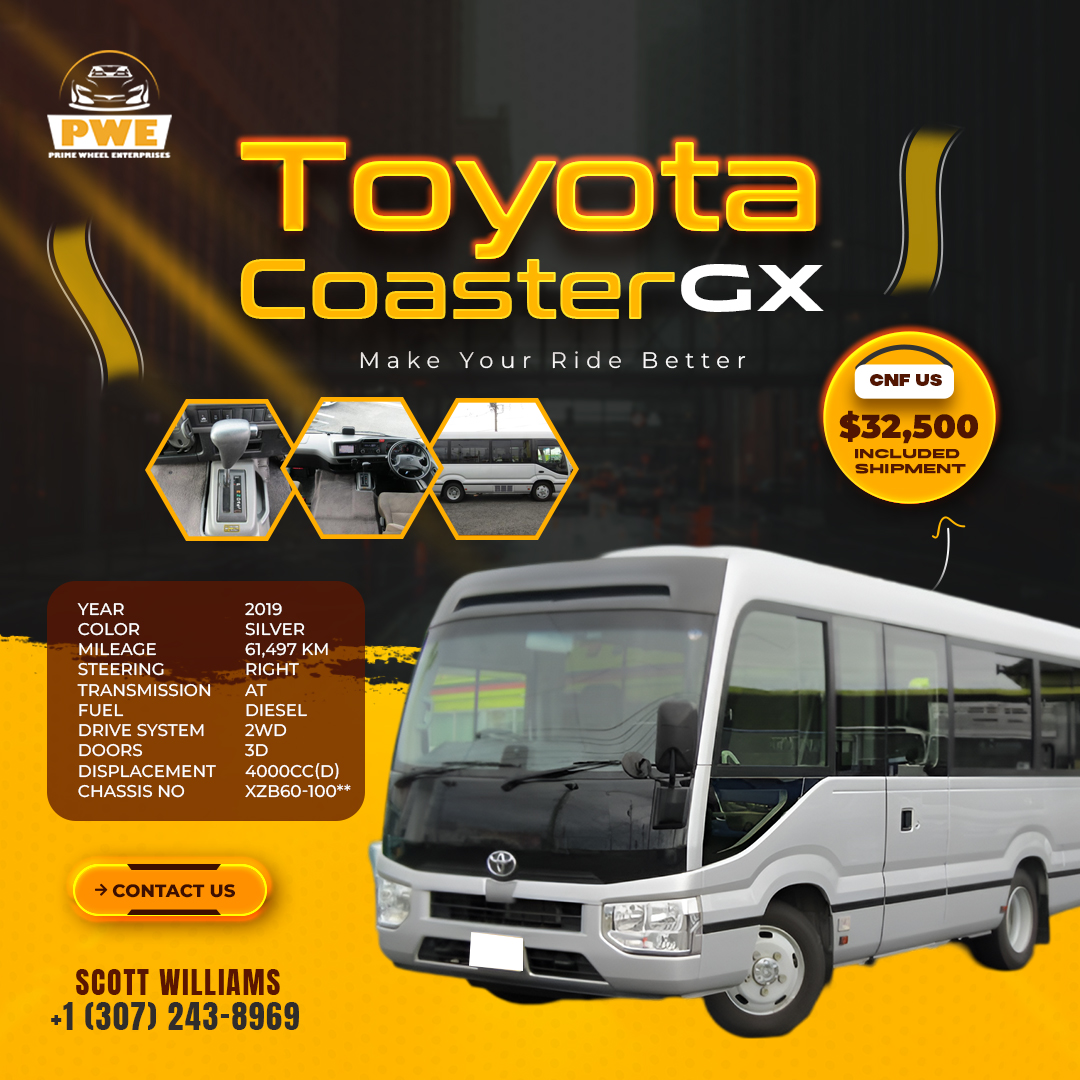 Prime - 🚍 Upgrade Your Travel Game with the Toyota Coaster GX! 🚍 ...