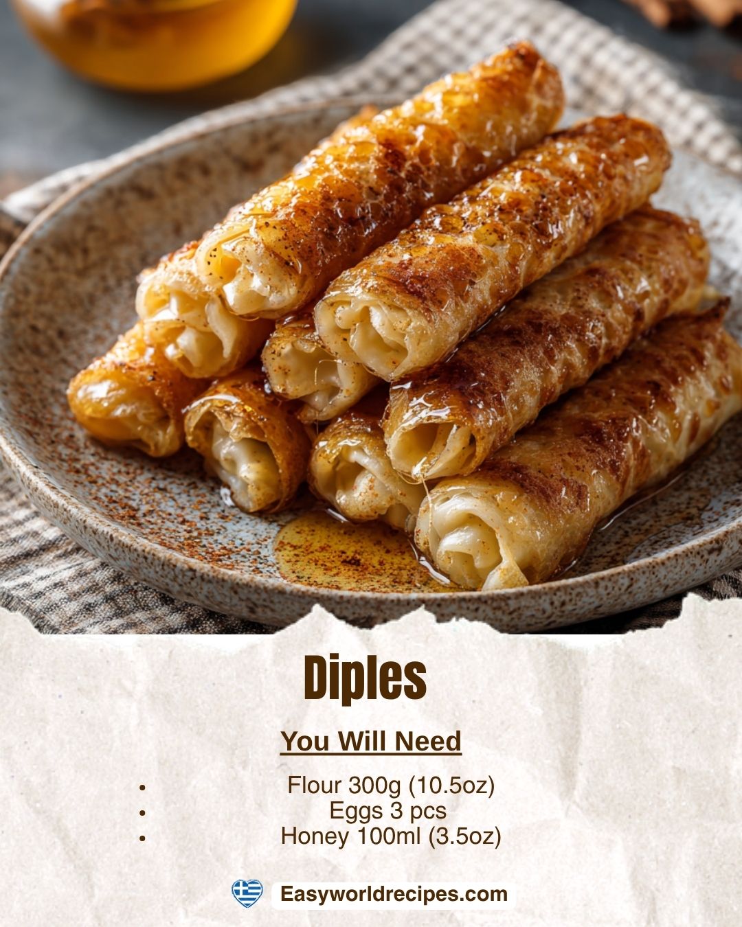 Greek Feast - 🇬🇷 Diples 🍯🍋🥞 Crispy rolled fried dough... | Facebook