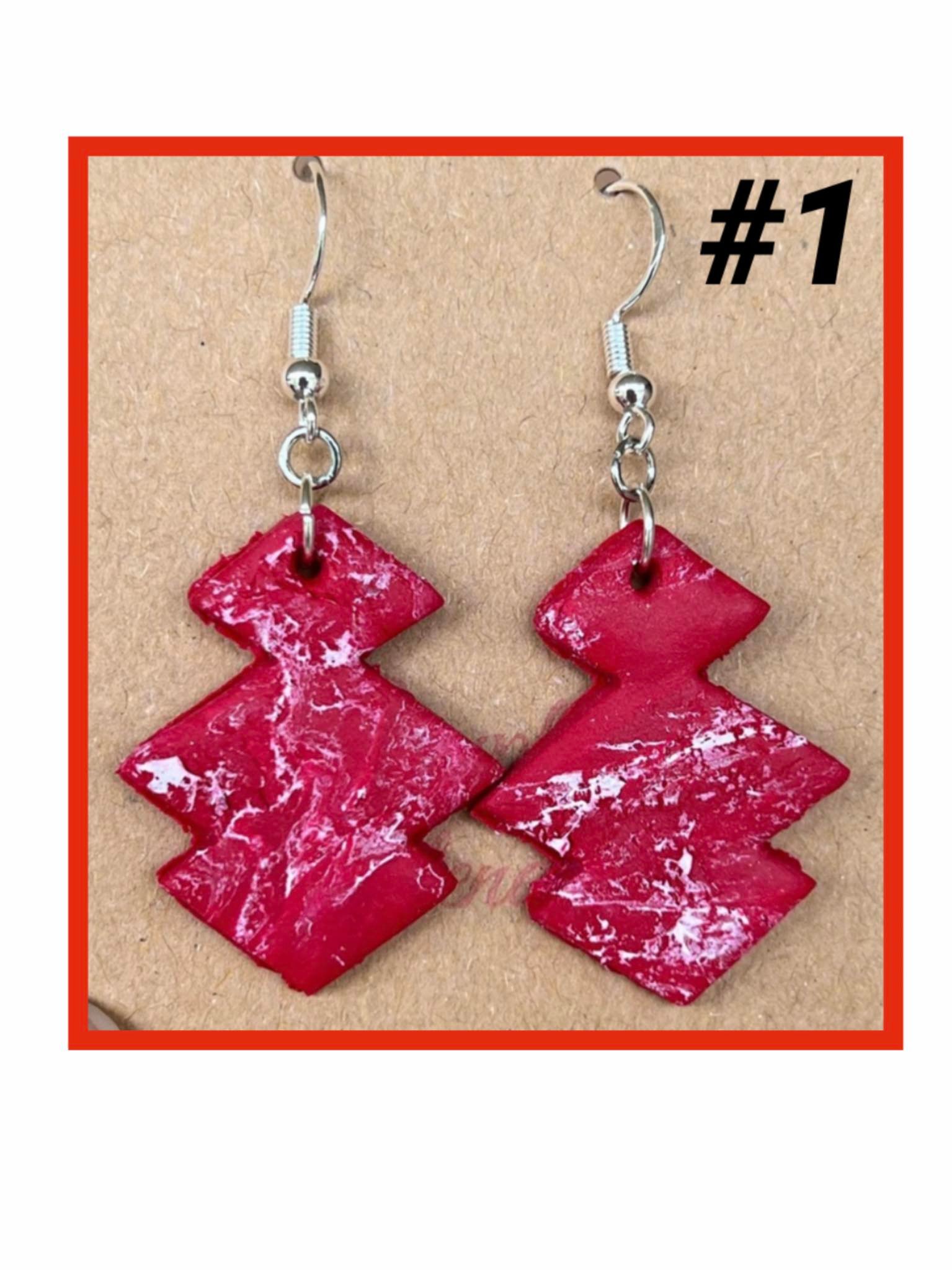 Handmade Stud or clip earrings made with Jobs Tears and Six