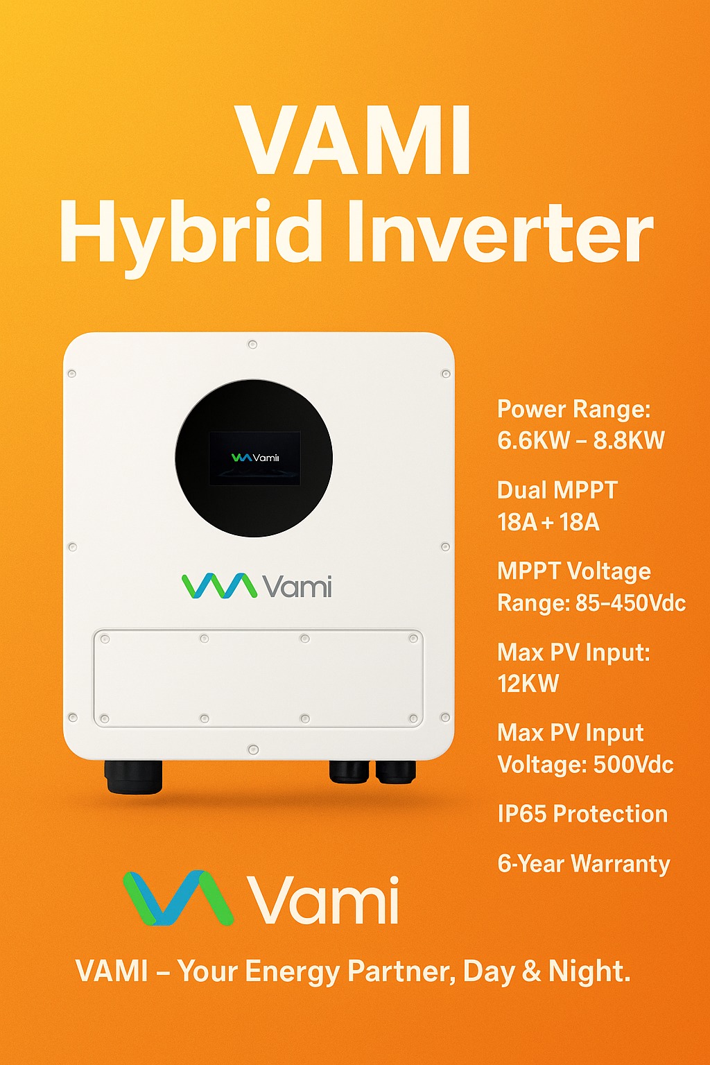 Vami-Solar Iraq - ⚡ VAMI Hybrid Inverter ⚡ Reliable Power... | Facebook