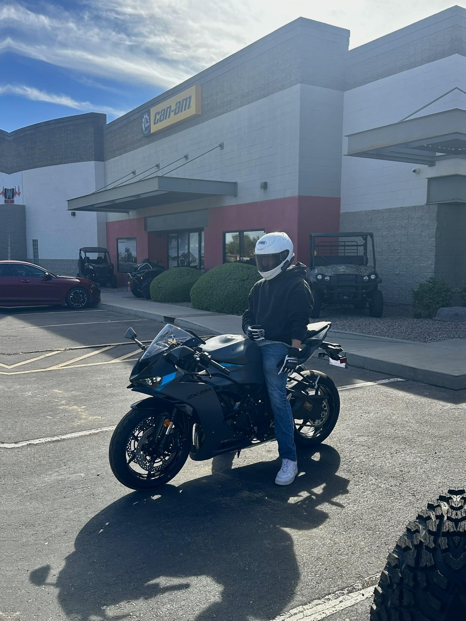 XS800 perfect time to be out riding in Mesa AZ