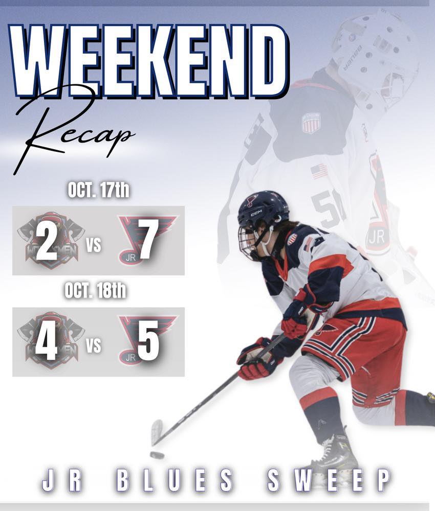 St. - THE BOYS GET A WEEKEND SWEEP ONCE AGAIN! THE JR BLUES NOW HAVE 8 ...