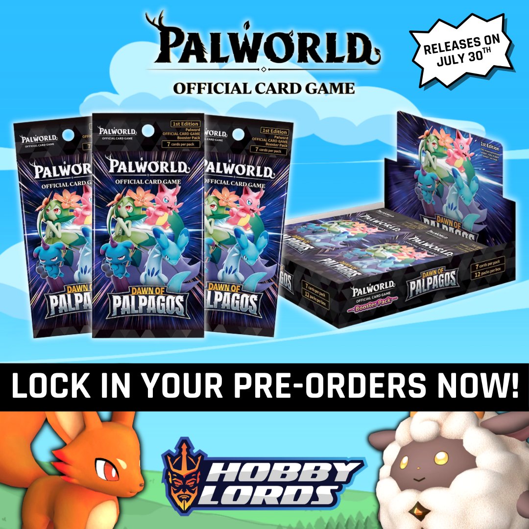🔥 PALWORLD TCG PRE‑ORDERS! 🔥 We're closing in on the July 30th