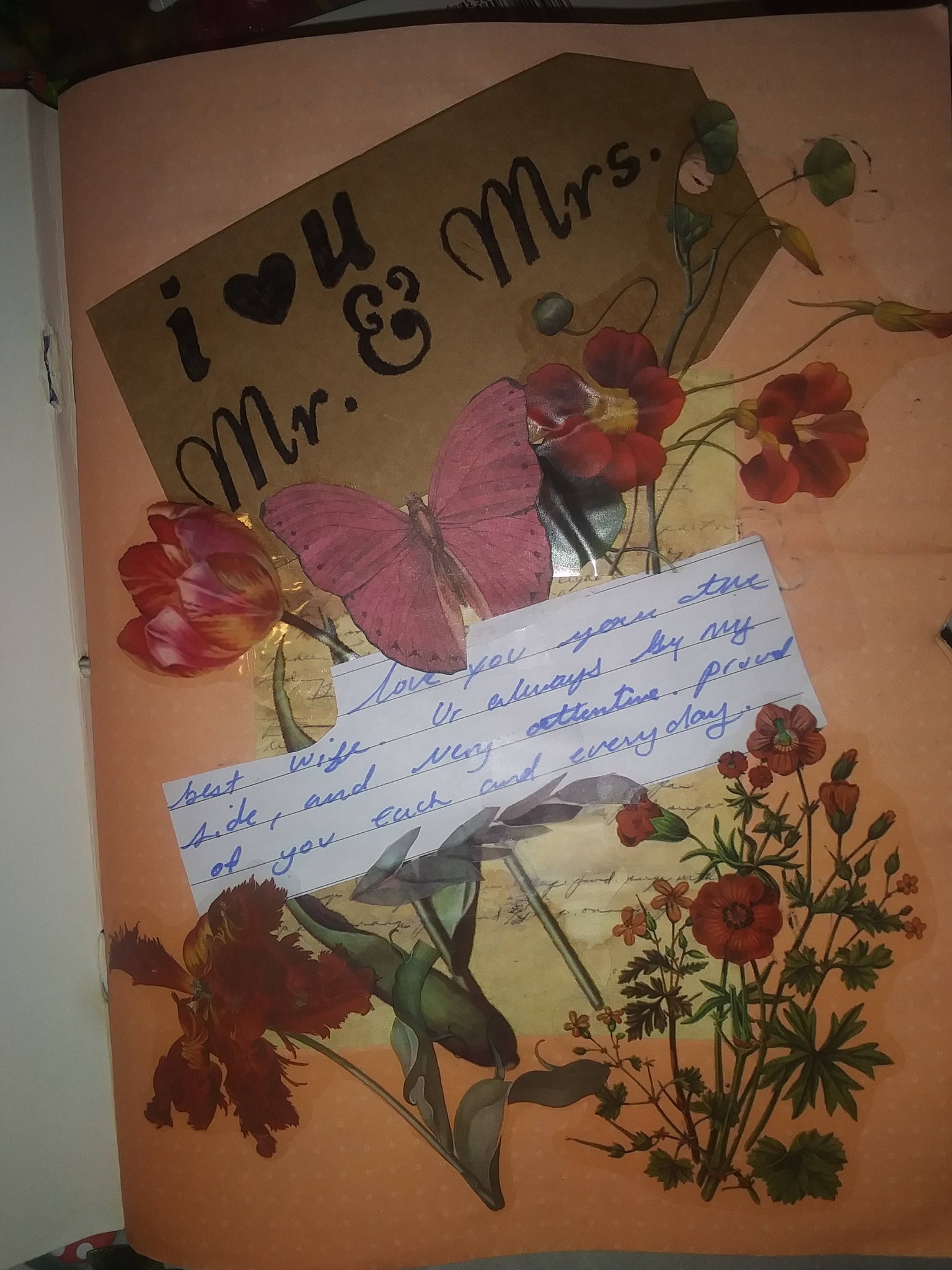 Marriage junk journal pages after 13 years together