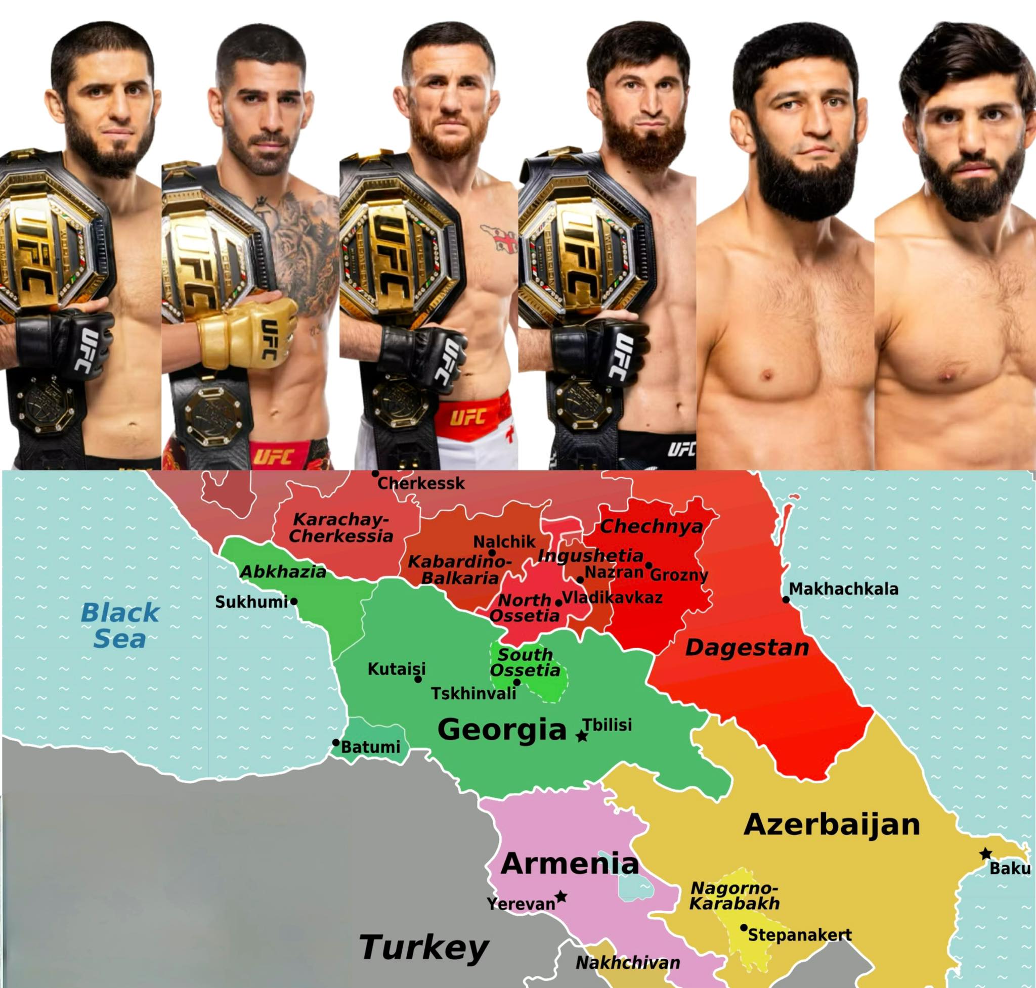 Smesh - 6 out of the 15 fighters on the UFC P4P list are from the ...