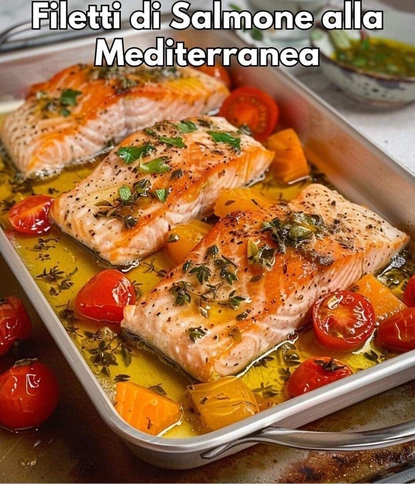 Calabria - Filetti di Salmone alla Mediterranea Ingredienti (per 4 ...