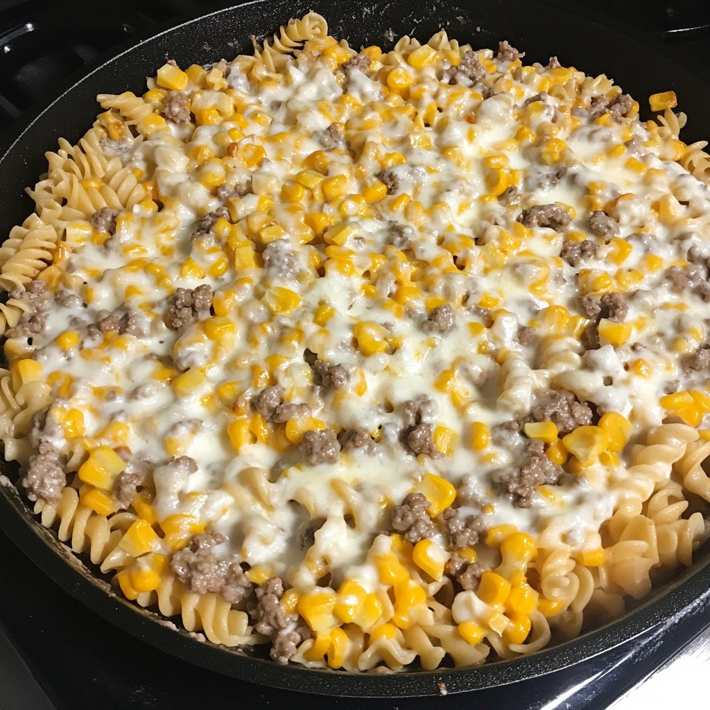 Quick - Creamy Ranch Beef and Roasted Sweet Corn Rotini Skillet ...