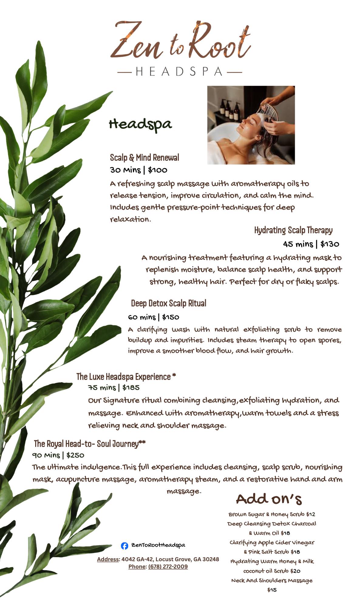 Zen To Root HeadSpa | Locust Grove GA