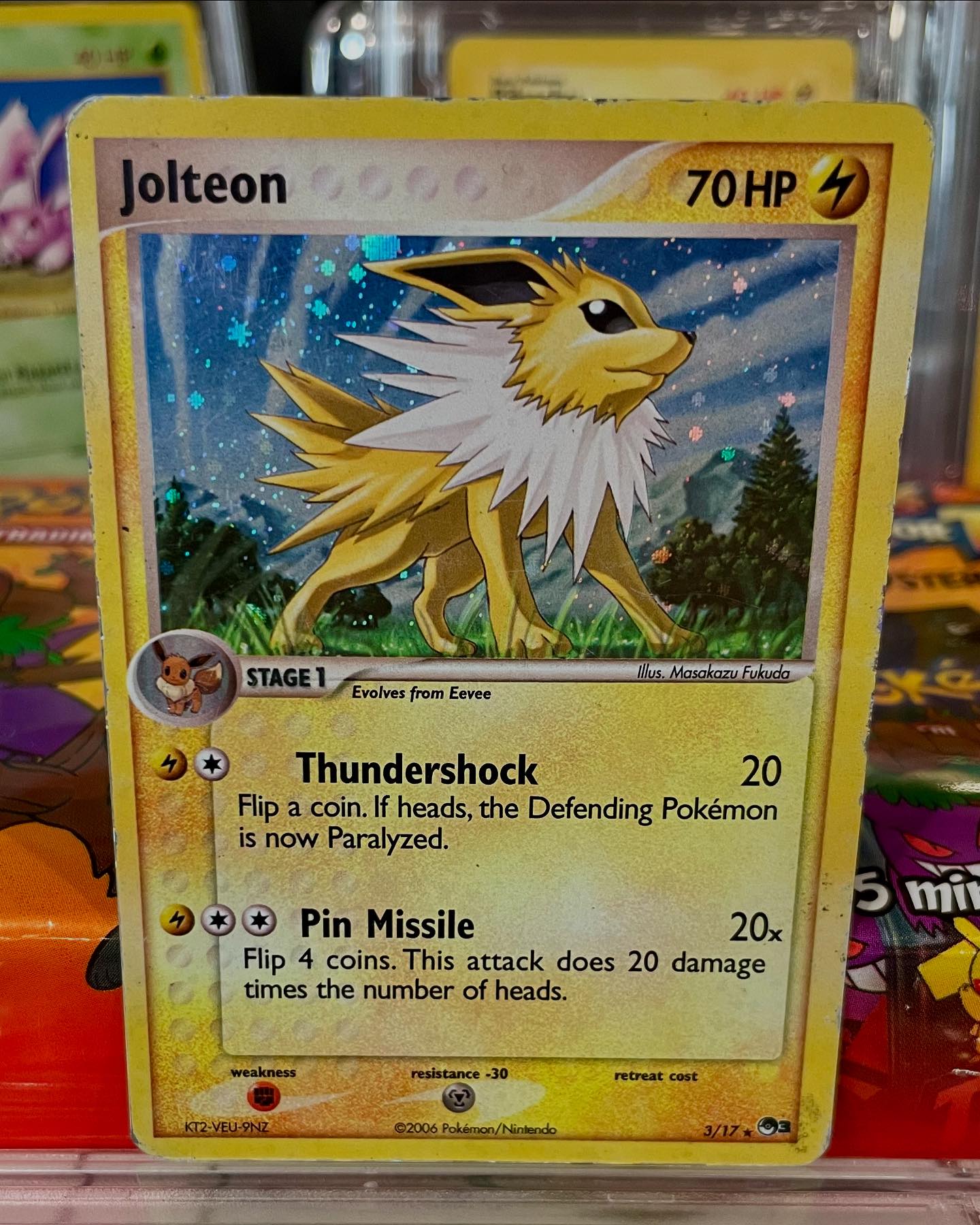 jolteon holographic pokemon card value - 047/185 Reverse Holo Rare Pokmon Hit Points100 HP Form 2005 Nintendo Pokemon Ex Unseen