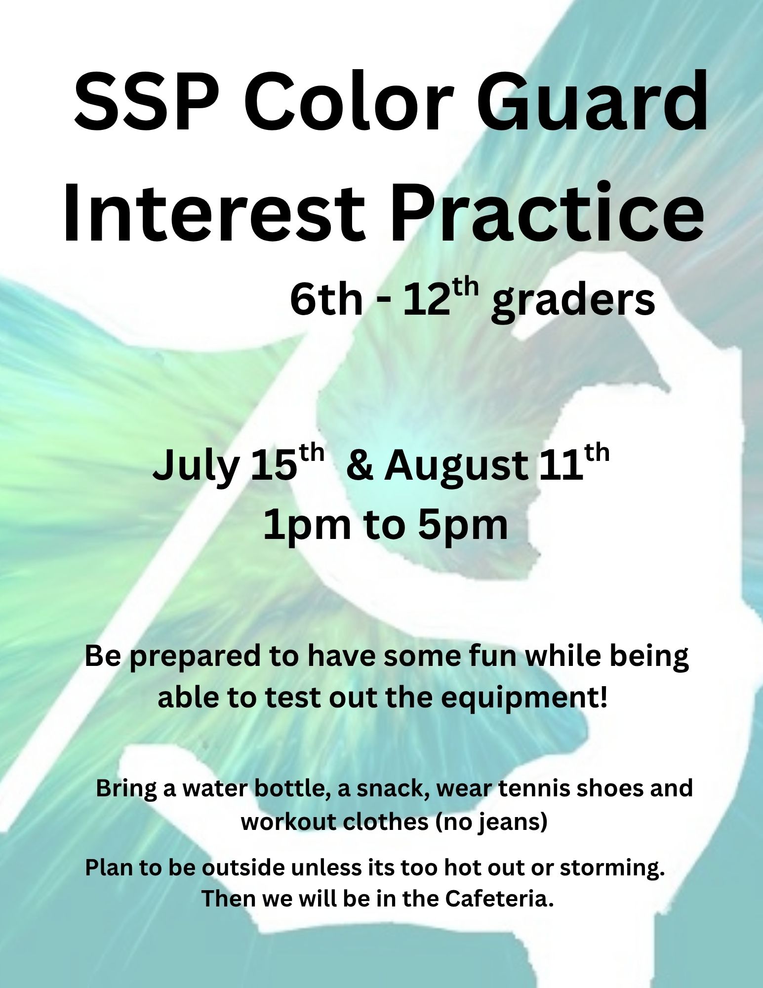 SSP - Exciting News: Color Guard Now Open to Grades 6–12! We’re ...