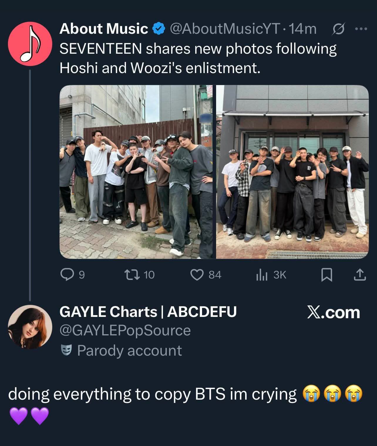 Seventeen and BTS staff treatment compared