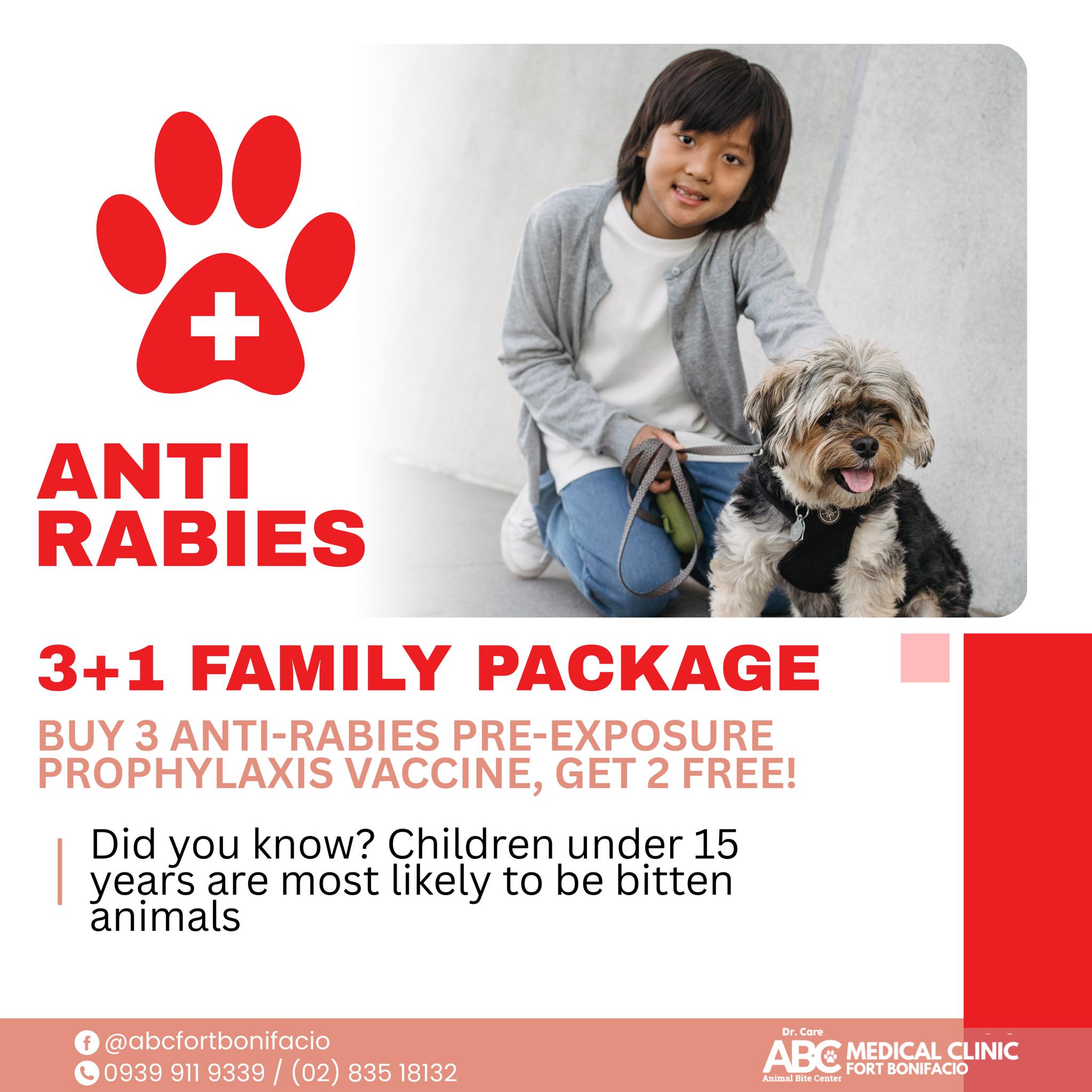 ABC - 🐾 ANTI-RABIES 3+1 FAMILY PACKAGE Buy 3 anti-rabies pre-exposure ...
