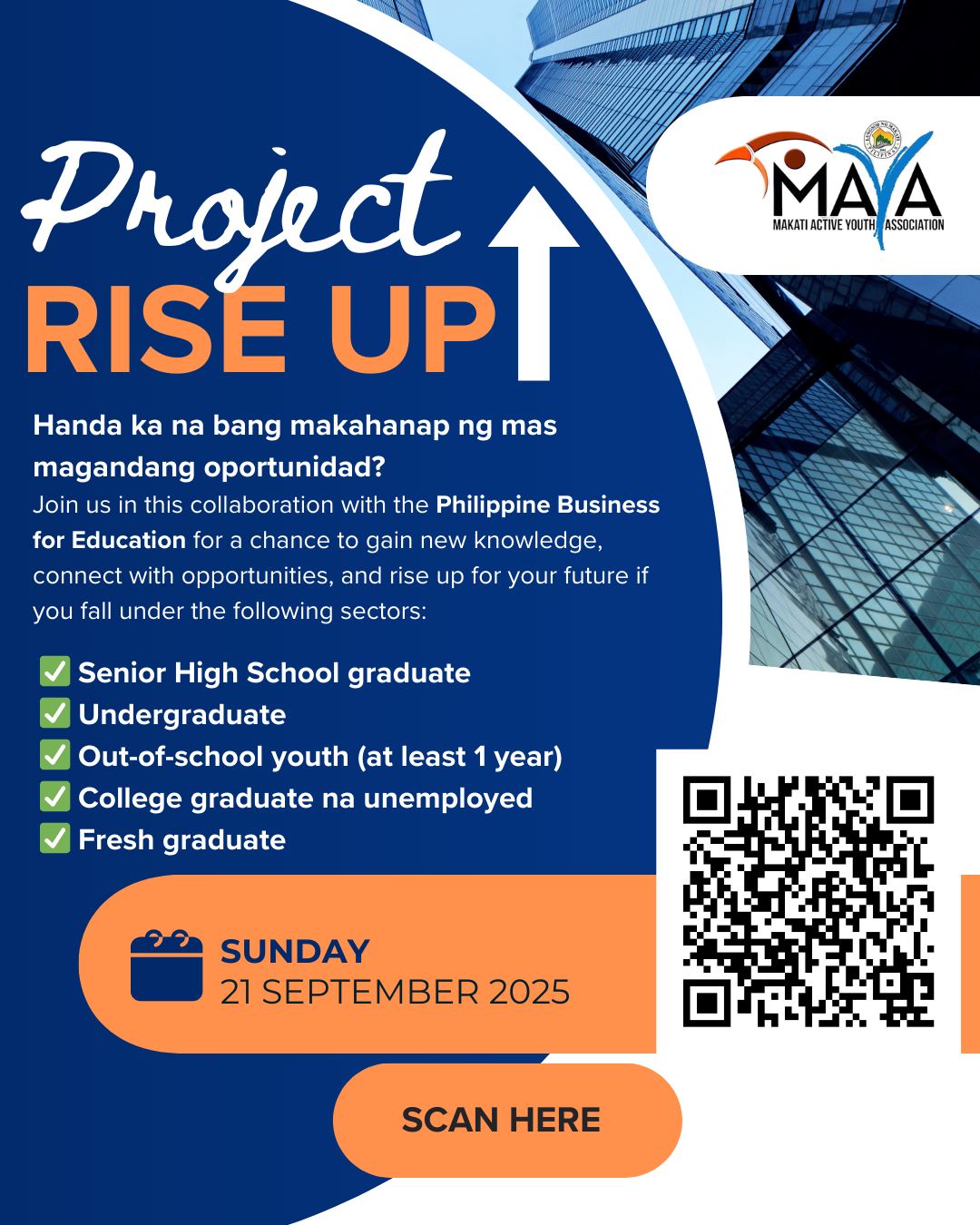 Makati - The Makati Active Youth Association (MAYA), in partnership ...