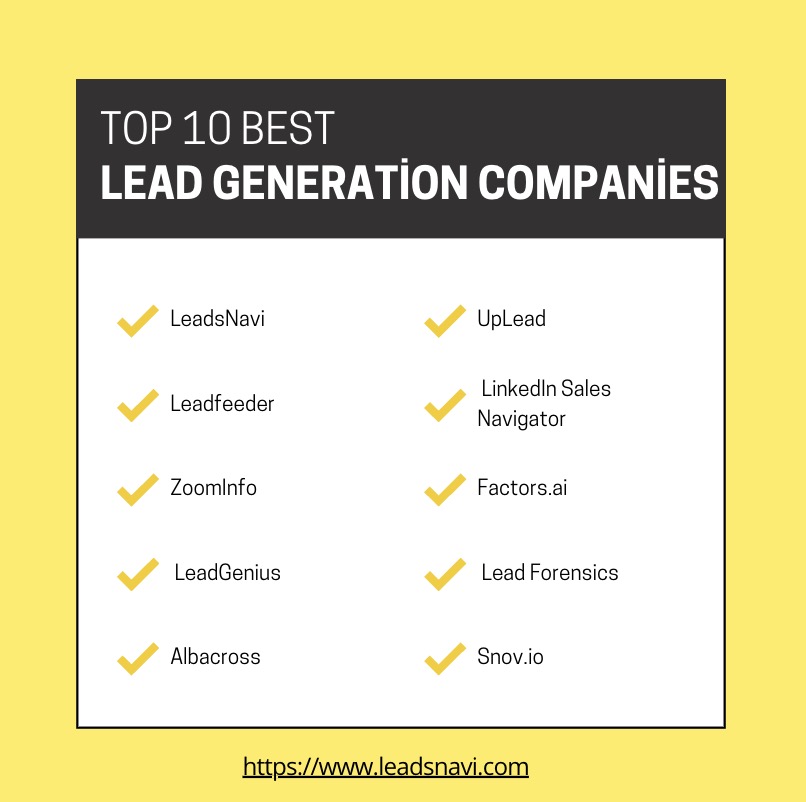 LeadsNavi - Top 10 Lead Generation Companies You Need in 2025 B2B ...