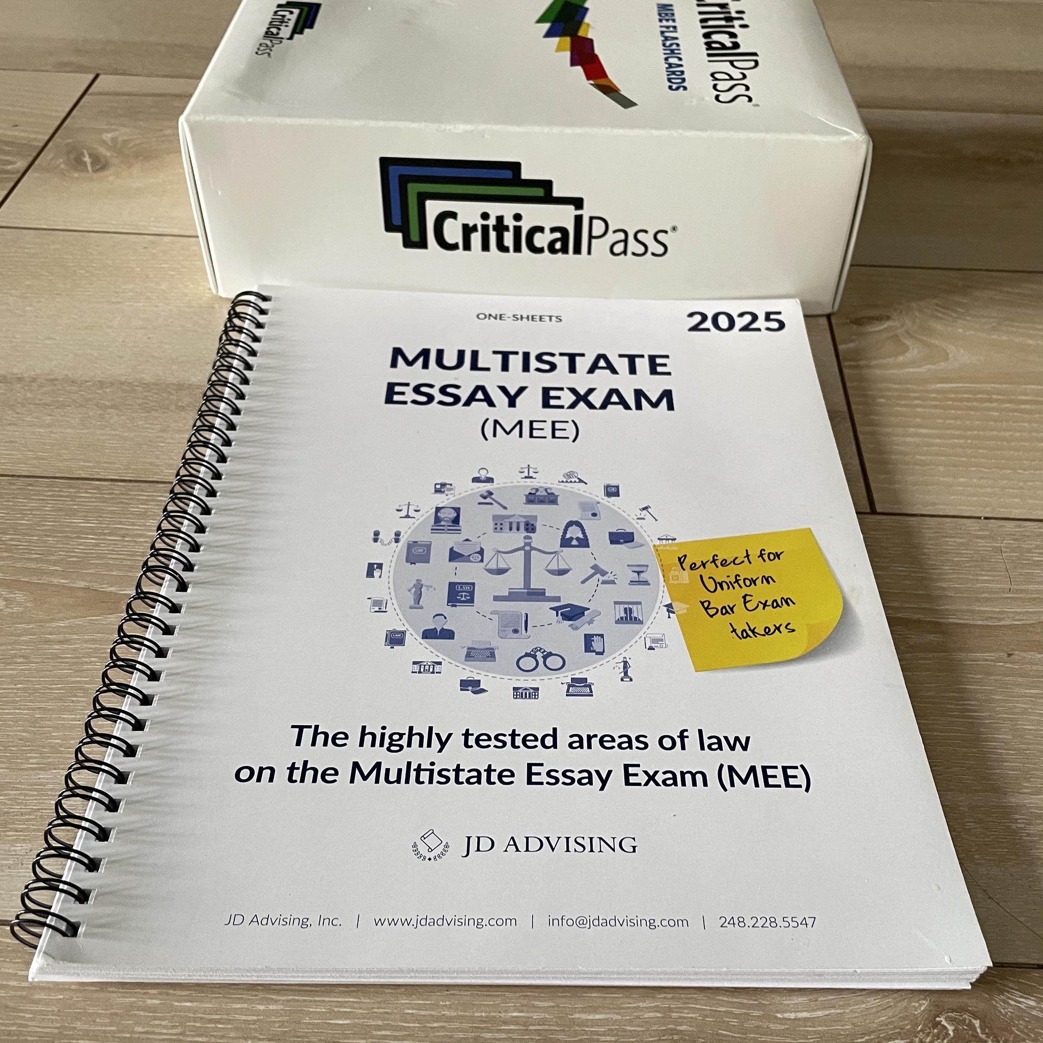 Bar Exam Prep | Critical Pass MBE cards + JD Advising One Sheet MEE ...