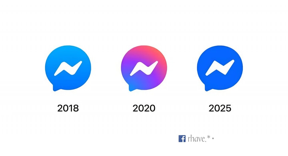 rhave.或 - Facebook Messenger's logo has undergone changes in 2018, 2020 ...