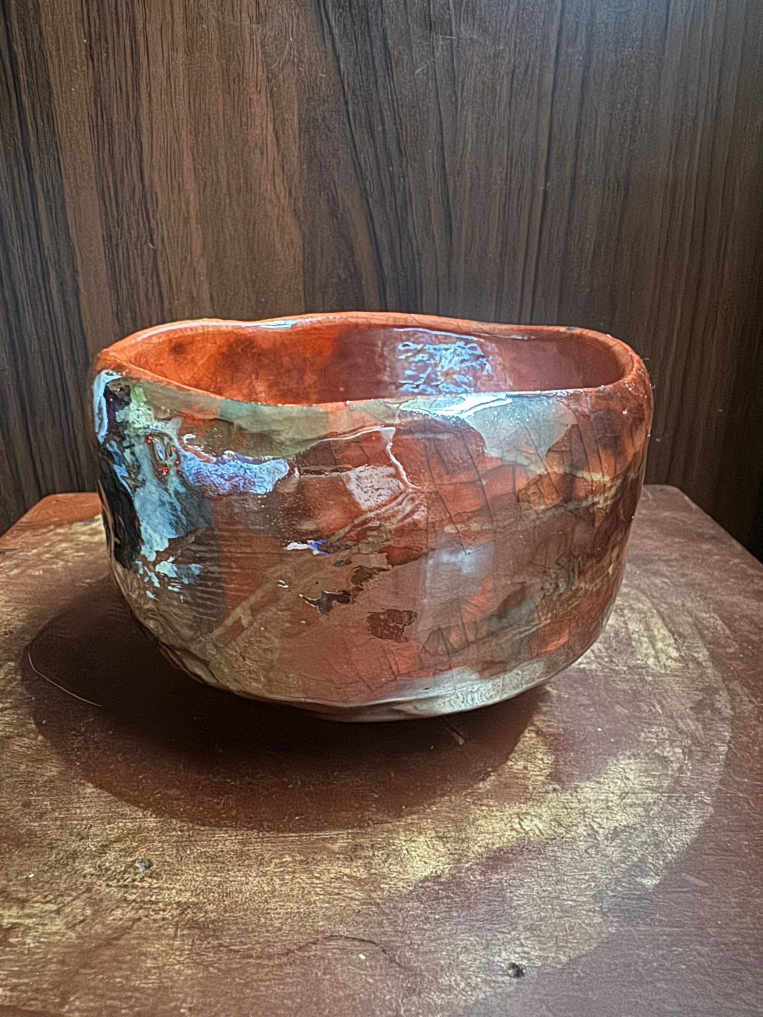 What is the maker's mark on this raku piece?
