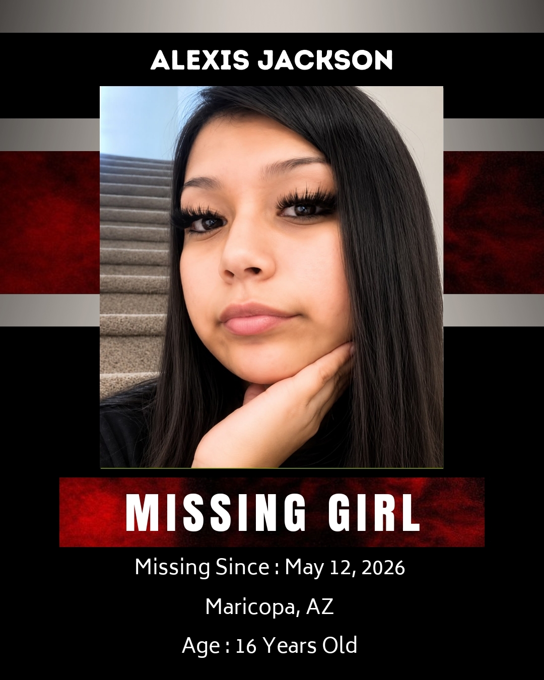 🚨 MISSING GIRL – Help Bring Alexis Jackson Home from Tempe