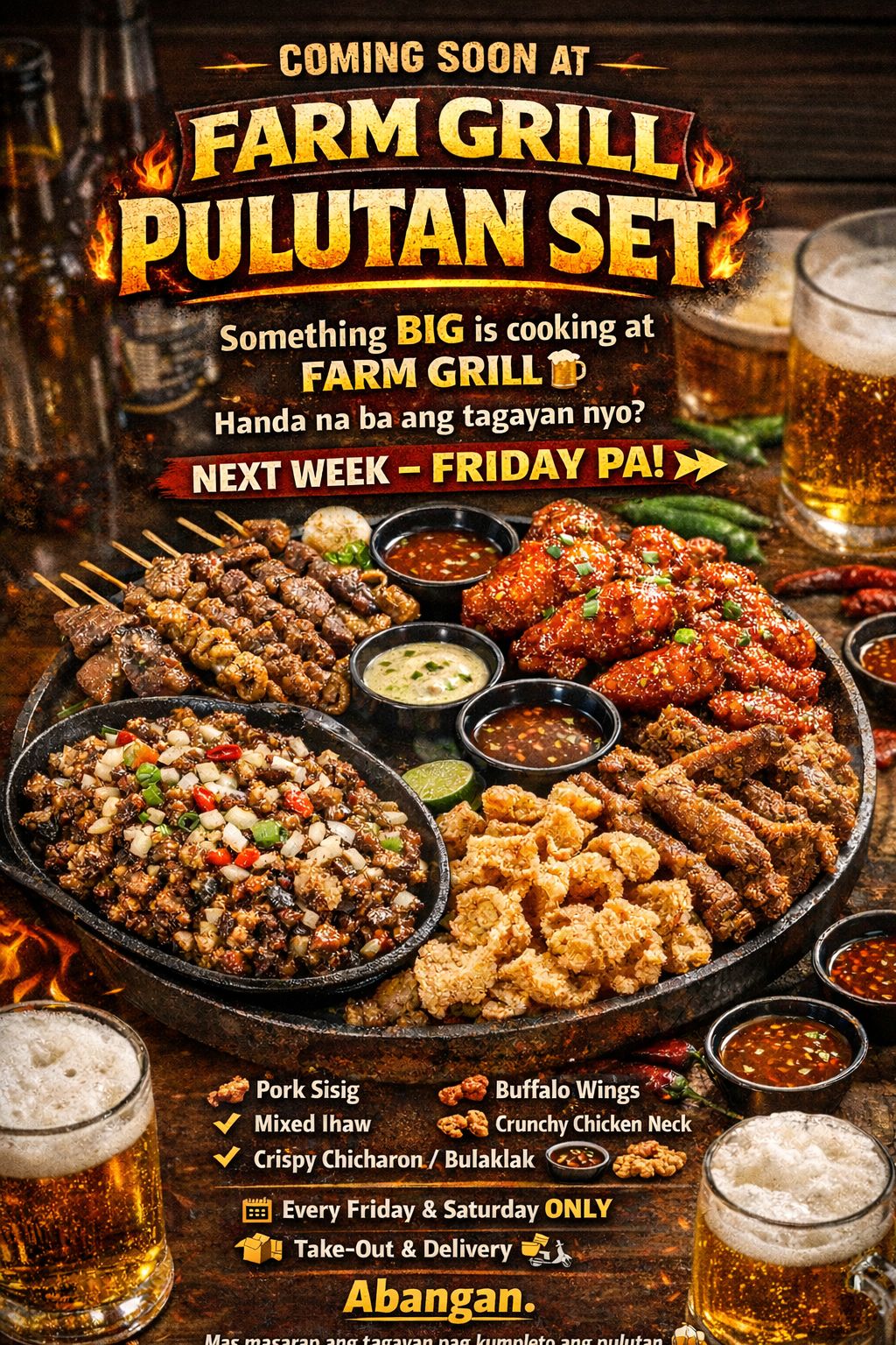 FARM - May paparating na solid na pang-inuman 👀🍻 Farm Grill Pulotan Set ...