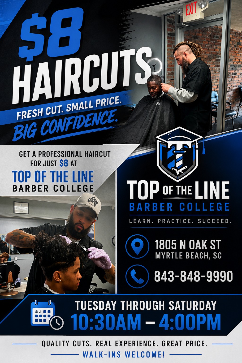 Top of The Line Barber college Myrtle Beach Campus
