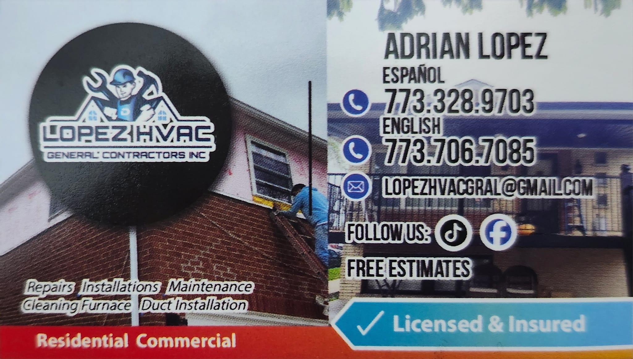 Lopez HVAC general contractors | Cicero IL