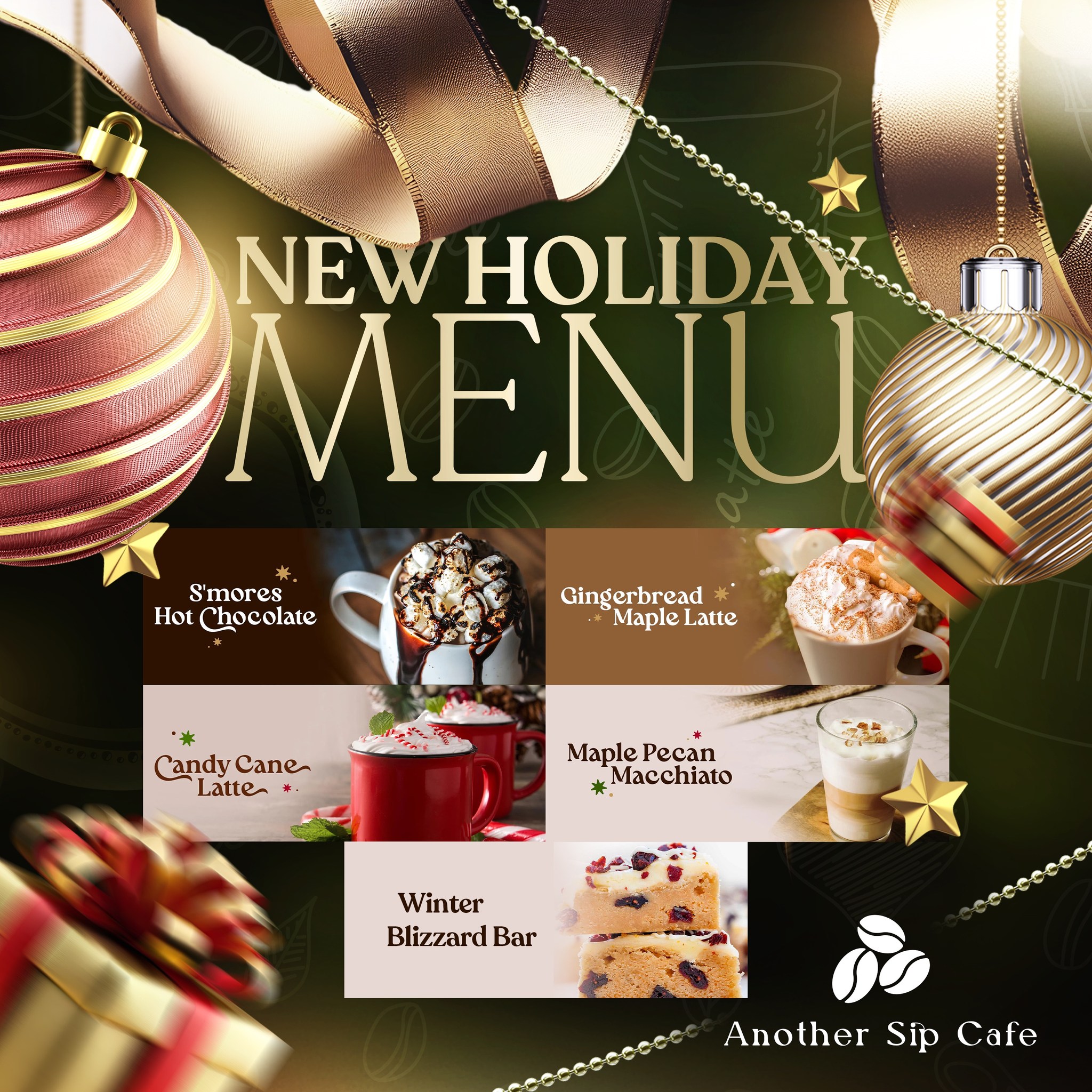 Another - 🎄 Our NEW Holiday Menu is here, and it’s as festive as ever ...