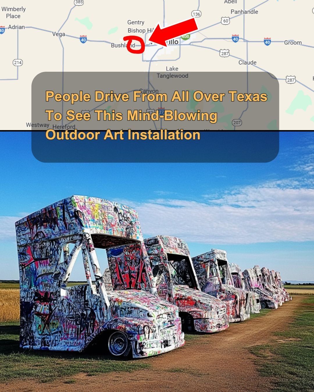 Texas - People travel far to see this mind-blowing outdoor art. | Facebook